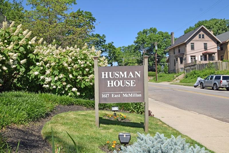 Exterior view of Husman House condominiums in E. Walnut Hills / Walnut Hills, Cincinnati