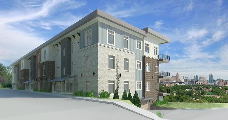 Exterior view of Views condominiums in Northern Kentucky, Cincinnati